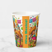 Mariachi Fiesta Papieren Bekers (Links)