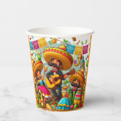 Mariachi Fiesta Papieren Bekers (Voorkant)