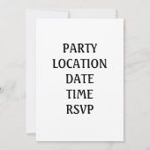 MARIACHI FROG BAND INVITATION KAART (Achterkant)