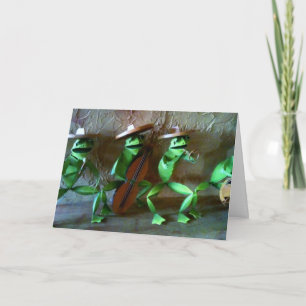 MARIACHI FROG GROUP BIRTHDAY CARD KAART