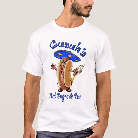 Mariachi Hot Dog in een So T-shirt (Voorkant)