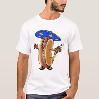 Mariachi Hot Dog in een Sombrero T-shirt