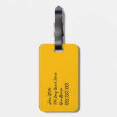 Mariachi Instruments Pattern Bagagelabel (Achterkant verticaal)