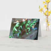 MARIACHI KIKKERS ZEGGEN GELUKKIGE VERJAARDAG KAART (Gele Bloem)