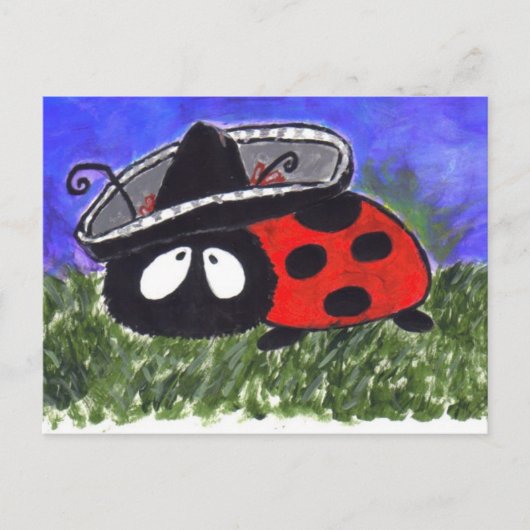 Mariachi Ladybug Briefkaart (Voorkant)