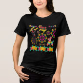 Mariachi magic nights black Tri-Blend shirt (Voorkant)