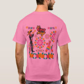 Mariachi magische nachten roze t-shirt (Achterkant)