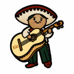 mariachi man op de mantel. staand fotobeeldje<br><div class="desc">een beetje latijns zieltje op de vloer.</div>