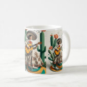 Mariachi Melody:  gitarist en Cacti Coffee Koffiemok (Voorkant rechts)