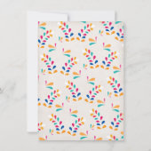 Mariachi Mexiccian Fiesta Baby shower nodigt uit Kaart (Achterkant)