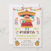 Mariachi Mexiccian Fiesta Baby shower nodigt uit Kaart (Voorkant)