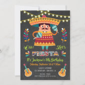 Mariachi Mexiccian Fiesta Birthday Party nodigt ui Kaart (Voorkant)