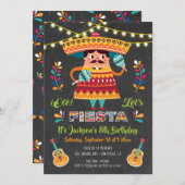 Mariachi Mexiccian Fiesta Birthday Party nodigt ui Kaart (Voorkant / Achterkant)