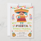 Mariachi Mexiccian Fiesta Birthday party uitnodigi Kaart (Voorkant)
