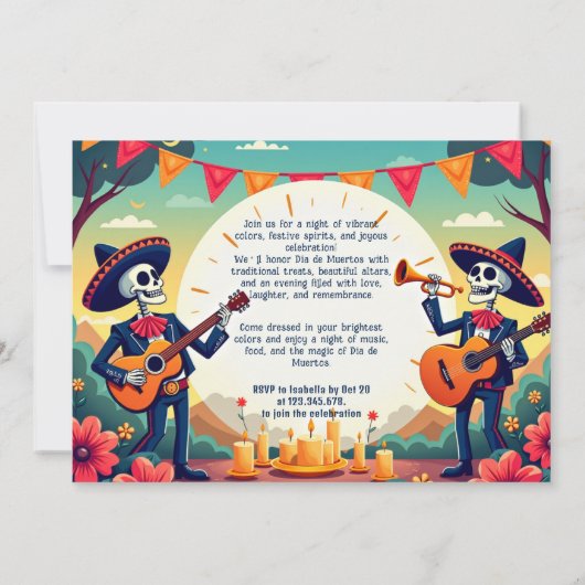 💀 Mariachi Mischief Kaart (Achterkant)