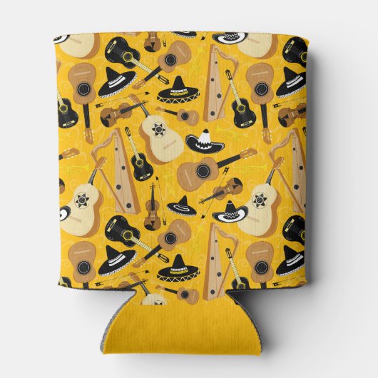 Mariachi Music Colorful Blikjeskoeler (Achterkant)