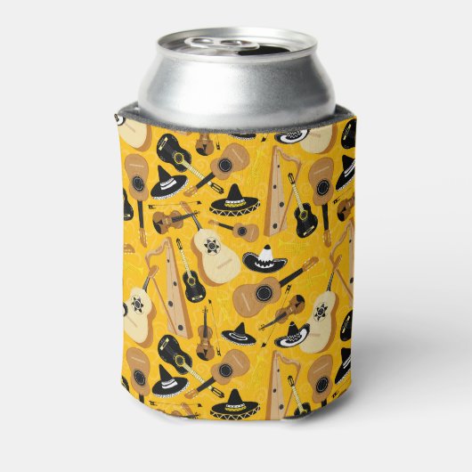 Mariachi Music Colorful Blikjeskoeler (Blikje Achterkant)