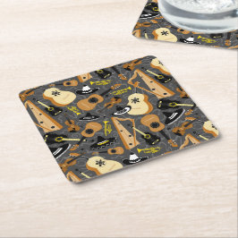 Mariachi Music Fun Kartonnen Onderzetters