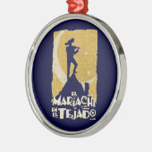 Mariachi op de weg metalen ornament (Links)