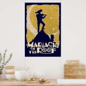 Mariachi op de weg poster (Keuken)