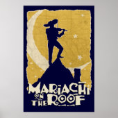 Mariachi op de weg poster (Voorkant)