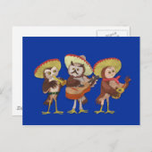 Mariachi Owl band Briefkaart (Voorkant / Achterkant)