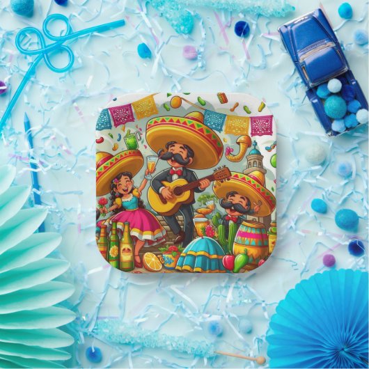 Mariachi Papieren Bordje (Feest)
