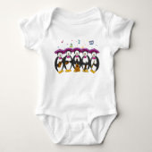 Mariachi Penguins Baby Outfit Romper (Voorkant)