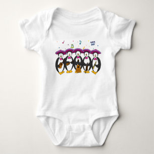 Mariachi Penguins Baby Outfit Romper