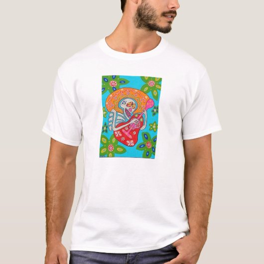 Mariachi Serenade - Dag van het dode skelet T-shirt (Voorkant)