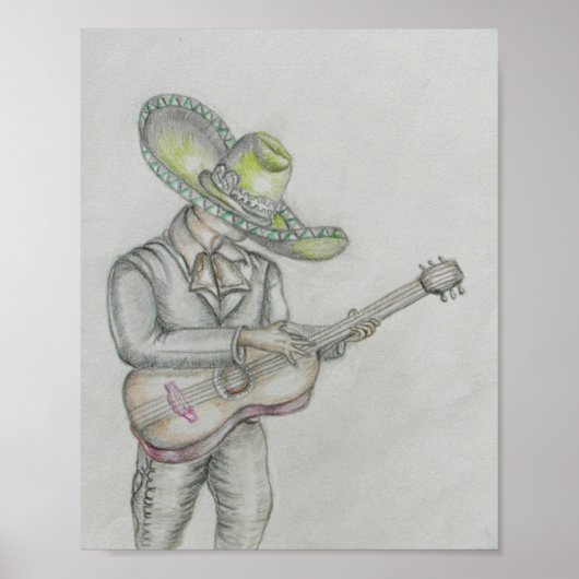 mariachi singer poster (Voorkant)