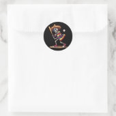 Mariachi Skeleton Baseball Cinco de Mayo Mexican S Ronde Sticker (Tas)