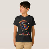 Mariachi Skeleton Baseball Cinco de Mayo Mexican S T-shirt (Voorkant volledig)