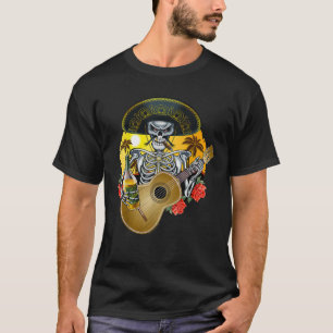 Mariachi Skeleton Dia De Los Muertos Dag van de De T-shirt