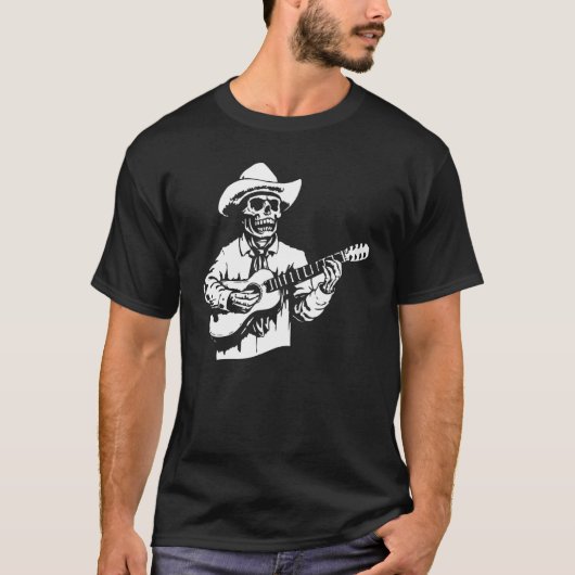 Mariachi Skeleton Dia de Los Muertos Mexican Day O T-shirt (Voorkant)