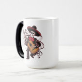 Mariachi Skeleton Groove Magische Mok (Voorkant links)