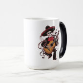 Mariachi Skeleton Groove Magische Mok (Voorkant rechts)
