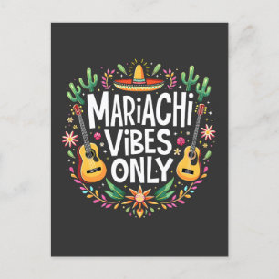 Mariachi Vibes Alleen Mexico Saxofoon Muziek Liefh Briefkaart
