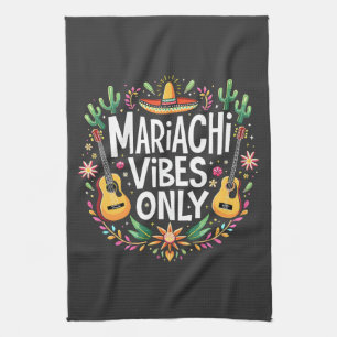 Mariachi Vibes Alleen Mexico Saxofoon Muziek Liefh Theedoek
