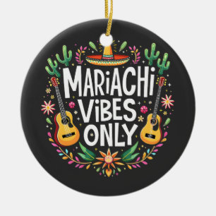 Mariachi vibes enige Mexico saxofoon muziekliefheb Keramisch Ornament