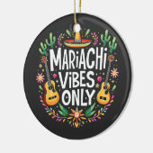 Mariachi vibes enige Mexico saxofoon muziekliefheb Keramisch Ornament (Links)