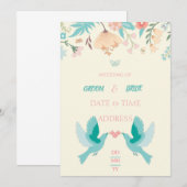 Mariage-uitnodiging Kaart (Voorkant / Achterkant)