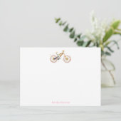 Mariah Bike gepersonaliseerde notitie Kaart (Staand voorkant)