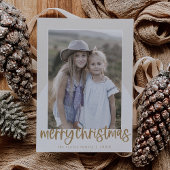 MARIAH Gold Arch Fun Familiefoto Kerst Feestdagenkaart