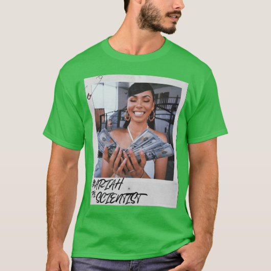 Mariah het wetenschapsmeisje t-shirt (Voorkant)