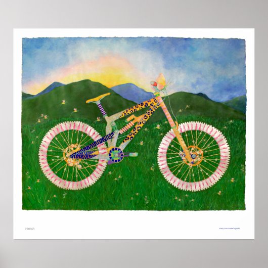 Mariah Mountain Bike Print (Voorkant)