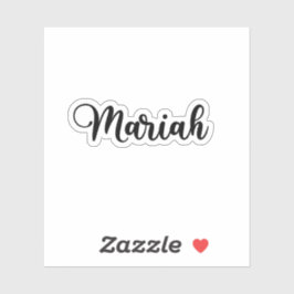Mariah Naam - Handgeschreven kalligrafie Sticker