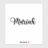 Mariah Naam - Handgeschreven kalligrafie Sticker (Vel)