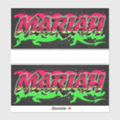 Mariah Vorname Name Graffiti Aufkleber Sticker (Vel)