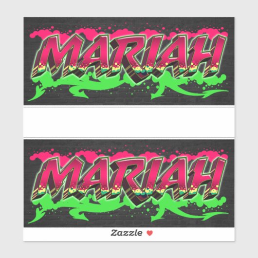 Mariah Vorname Name Graffiti Aufkleber Sticker (Vel)